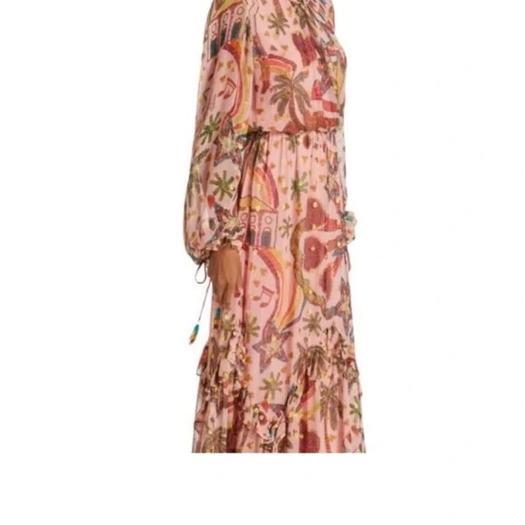 Farm Rio NWT Folk Pink Party
Maxi Dress Size M LOWEST $ on Posh - Picture 6 of 9